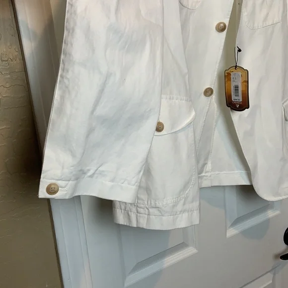 Cremieux Serengeti Collection White Linen Blazer - Picture 5 of 11